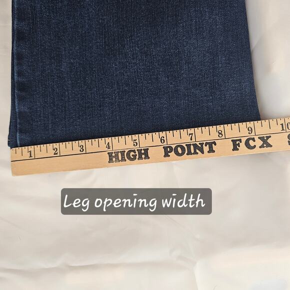 American Eagle Artist Jeans 8 Super Stretch Dark Wash Whisker Casual Preppy - Picture 10 of 11